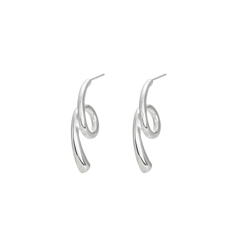 Silver Rope Earrings